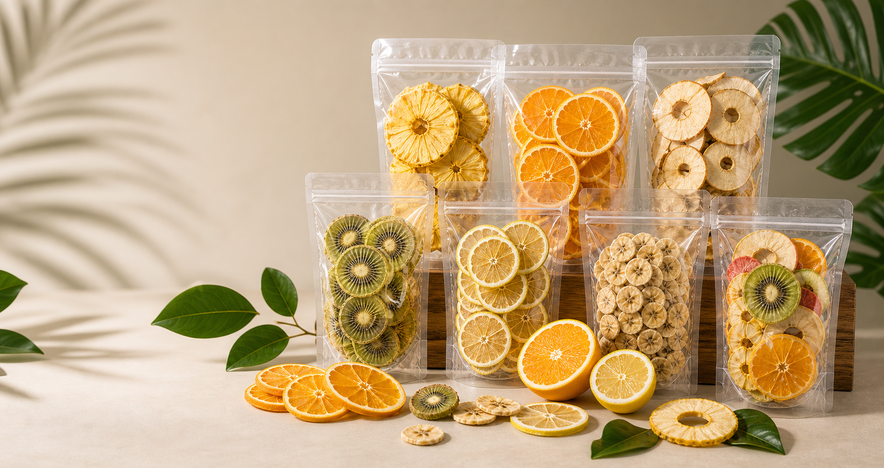 Bolsas premium de fruta deshidratada NATURY